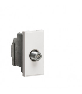 Screened SAT TV Outlet Module 25 x 50mm - White
