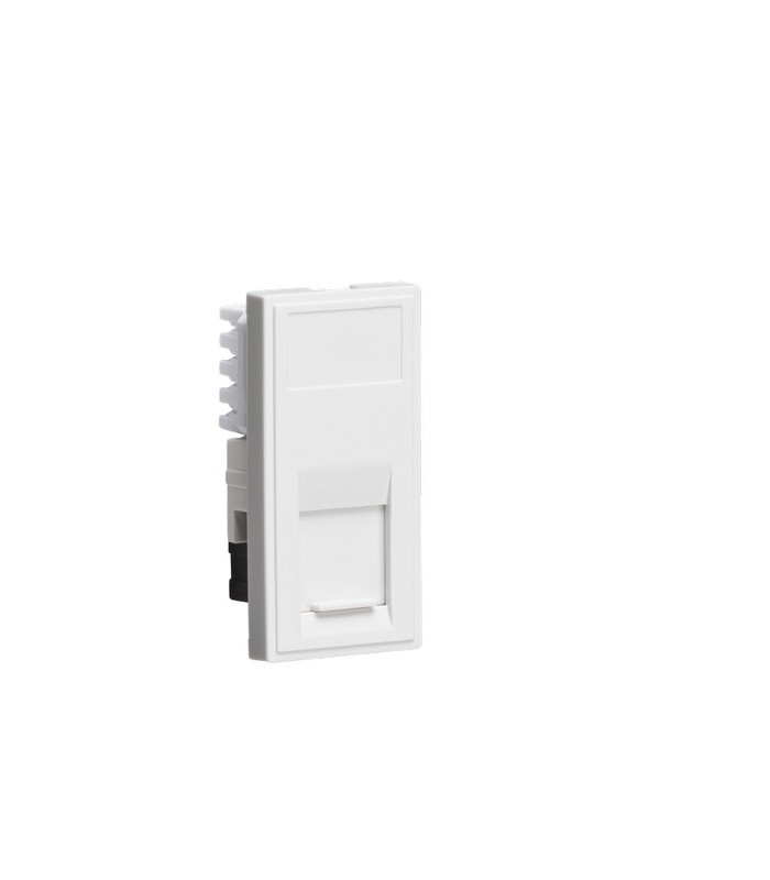 UTP CAT5E RJ45 Outlet Module 25 x 50mm - White