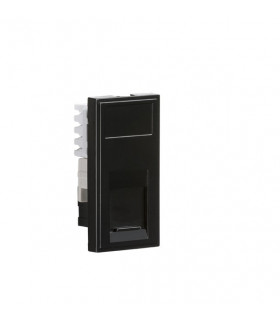 UTP CAT5E RJ45 Outlet Module 25 x 50mm - Black