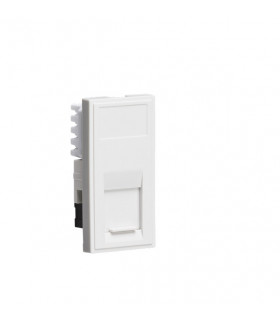 UTP CAT6 RJ45 Outlet Module 25 x 50mm - White