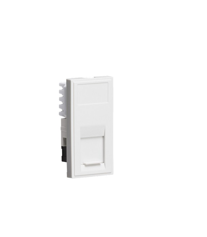 UTP CAT6 RJ45 Outlet Module 25 x 50mm - White