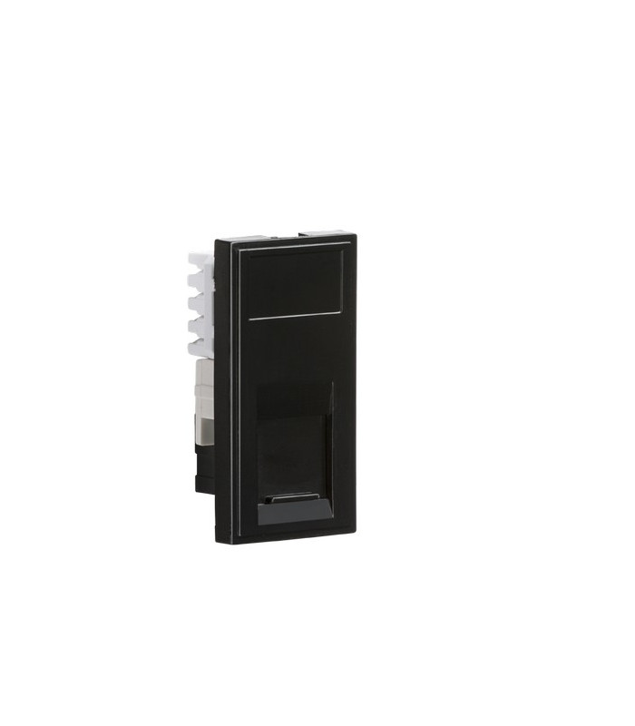 UTP CAT6 RJ45 Outlet Module 25 x 50mm  - Black