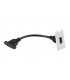 HDMI outlet module 25 x 50mm - white