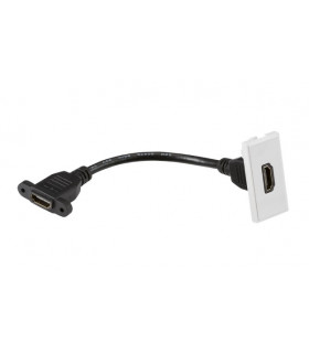 HDMI outlet module 25 x 50mm - white