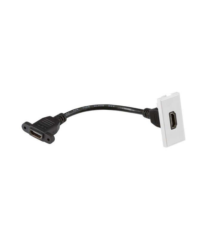 HDMI outlet module 25 x 50mm - white