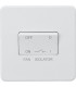 Screwless 10AX 3 pole fan isolator switch - Matt white