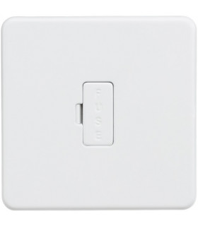 Screwless 13A Fused Spur Unit - Matt White