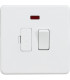 Screwless 13A Switched Fused Spur Unit with Neon - Matt White