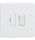 Screwless 13A Switched Fused Spur Unit - Matt White