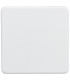 Screwless 1G Blanking Plate - Matt White