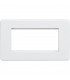 Screwless 4G Modular Faceplate - Matt White