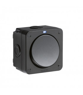 IP66 20AX 1G SP 2-way switch - Black