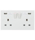 13A 2G Switched Socket with Dual USB Charger 5V DC 3.1A