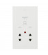 115/230V Dual Voltage Shaver Socket with Neon