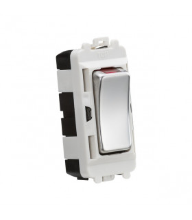 20AX DP module with LED indicator - polished chrome