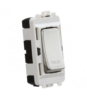 20AX 2 way retractive SP module (marked "PRESS") - brushed chrome