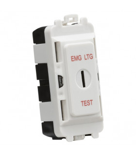 20AX 2 way SP key module (marked "EMG LTG TEST") - white
