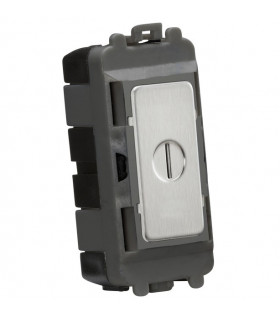 20AX DP key module - brushed chrome