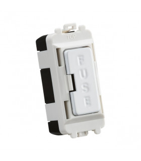 13A fused module - matt white