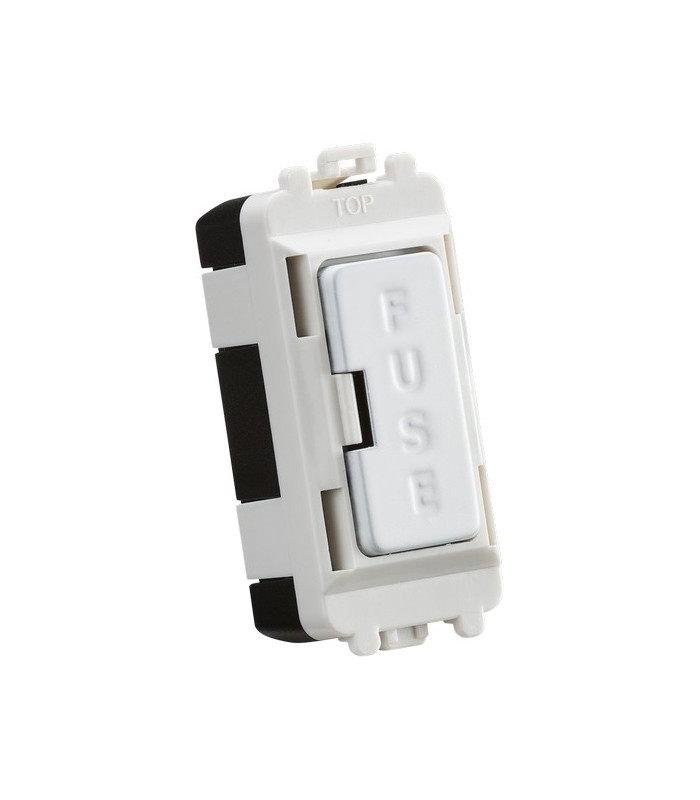 13A fused module - matt white