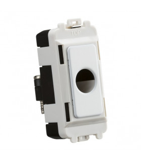 Flex outlet module (up to 10mm) - matt white