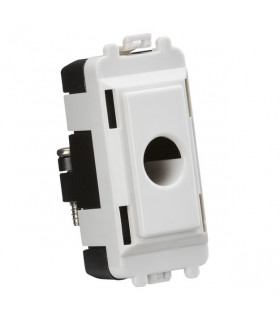 Flex outlet module (up to 10mm) - white