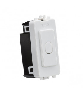 1G 1-way 10-200W (10-100W LED) trailing edge dimmer (Press Type) - white