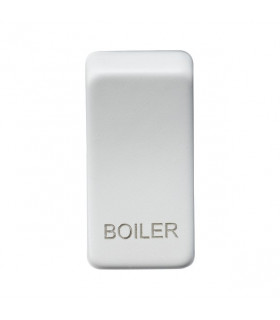 Switch cover "marked BOILER" - matt white
