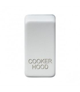 Switch cover "marked COOKER HOOD" - matt white