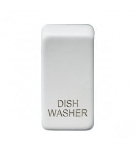 Switch cover "marked DISHWASHER" - matt white