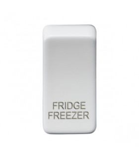 Switch cover "marked FRIDGE/FREEZER" - matt white