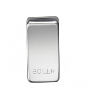 Switch cover "marked BOILER" - polished chrome