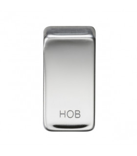 Switch cover "marked HOB" - polished chrome
