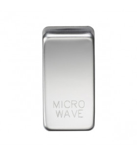 Switch cover "marked MICROWAVE" - polished chrome