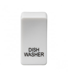 Switch cover "marked DISHWASHER" - white
