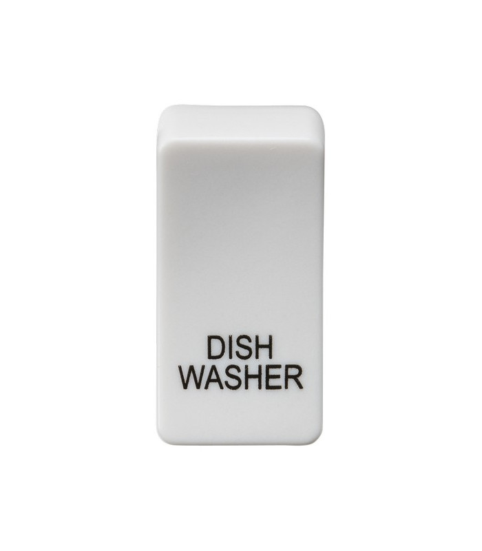 Switch cover "marked DISHWASHER" - white