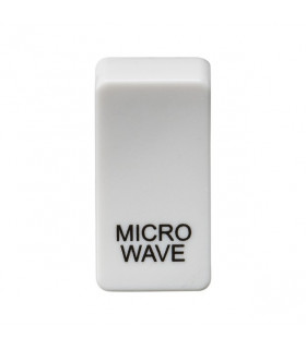 Switch cover "marked MICROWAVE" - white