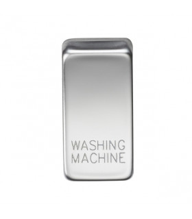 Switch cover "marked WASHING MACHINE" - polished chrome