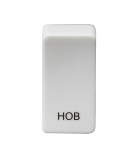 Switch cover "marked HOB" - white