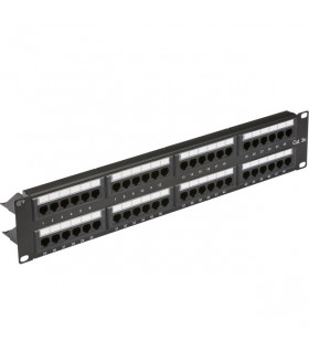 19â€ 2U 48-port UTP CAT5e patch panel