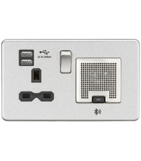 Screwless 13A socket