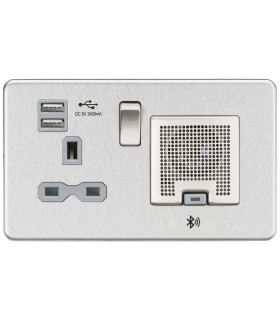Screwless 13A socket