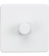 Screwless 1G 2-way 10-200W (5-150W LED) trailing edge dimmer - Matt White