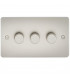 Flat Plate 3G 2 way 10-200W (5-150W LED) trailing edge dimmer - Pearl