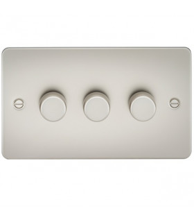 Flat Plate 3G 2 way 10-200W (5-150W LED) trailing edge dimmer - Pearl