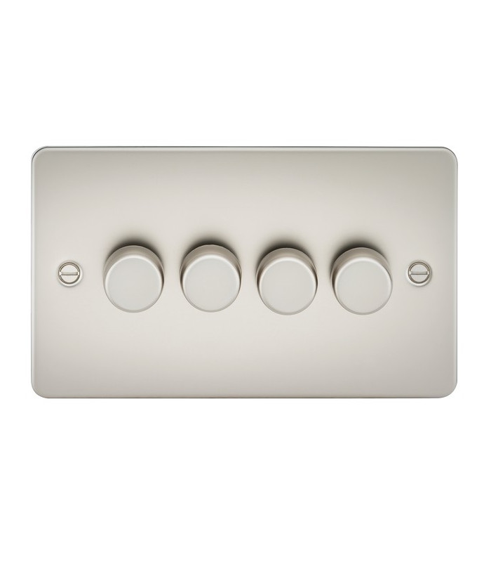 Flat Plate 4G 2 way 10-200W (5-150W LED) trailing edge dimmer - Pearl