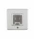 Screwless 3W RMS Bluetooth Speaker Outlet - Brushed Chrome