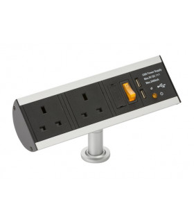 13A 2G Desktop Power Station with Dual USB Charger (2.4A)