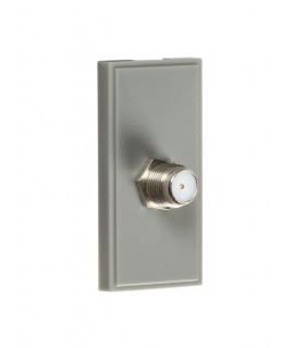 SAT TV Outlet Module 25 x 50mm - Grey