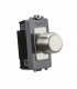 1G 2-way 10-200W (10-100W LED) trailing edge dimmer - brushed chrome